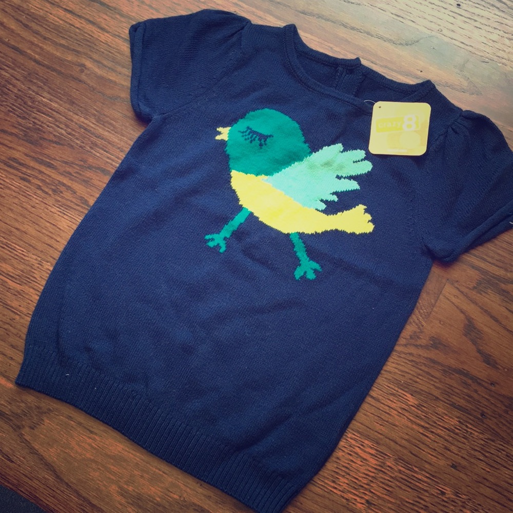 Girls 4T Crazy 8 Birdee knit top